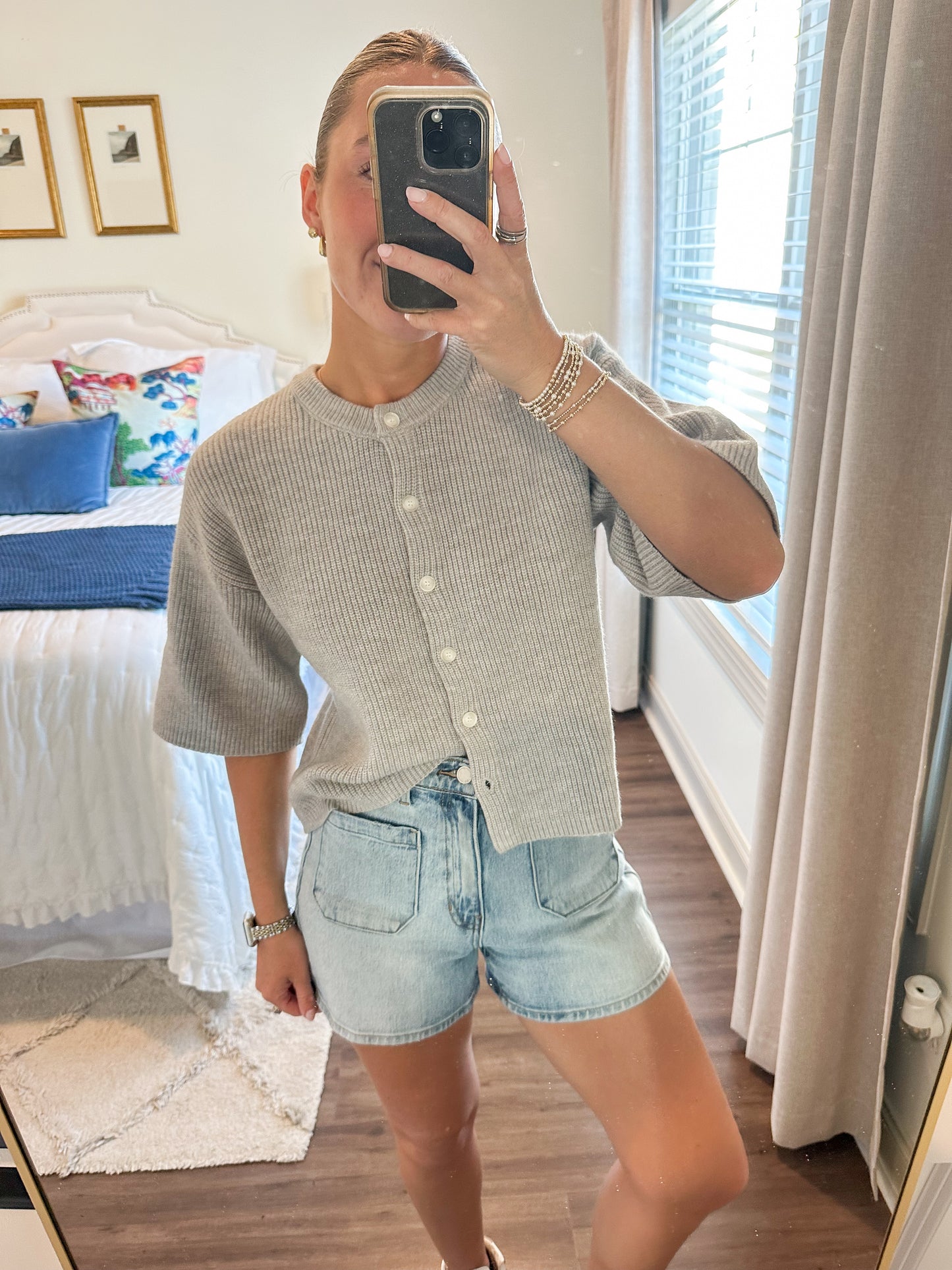 Haley Cardigan- Heather Grey