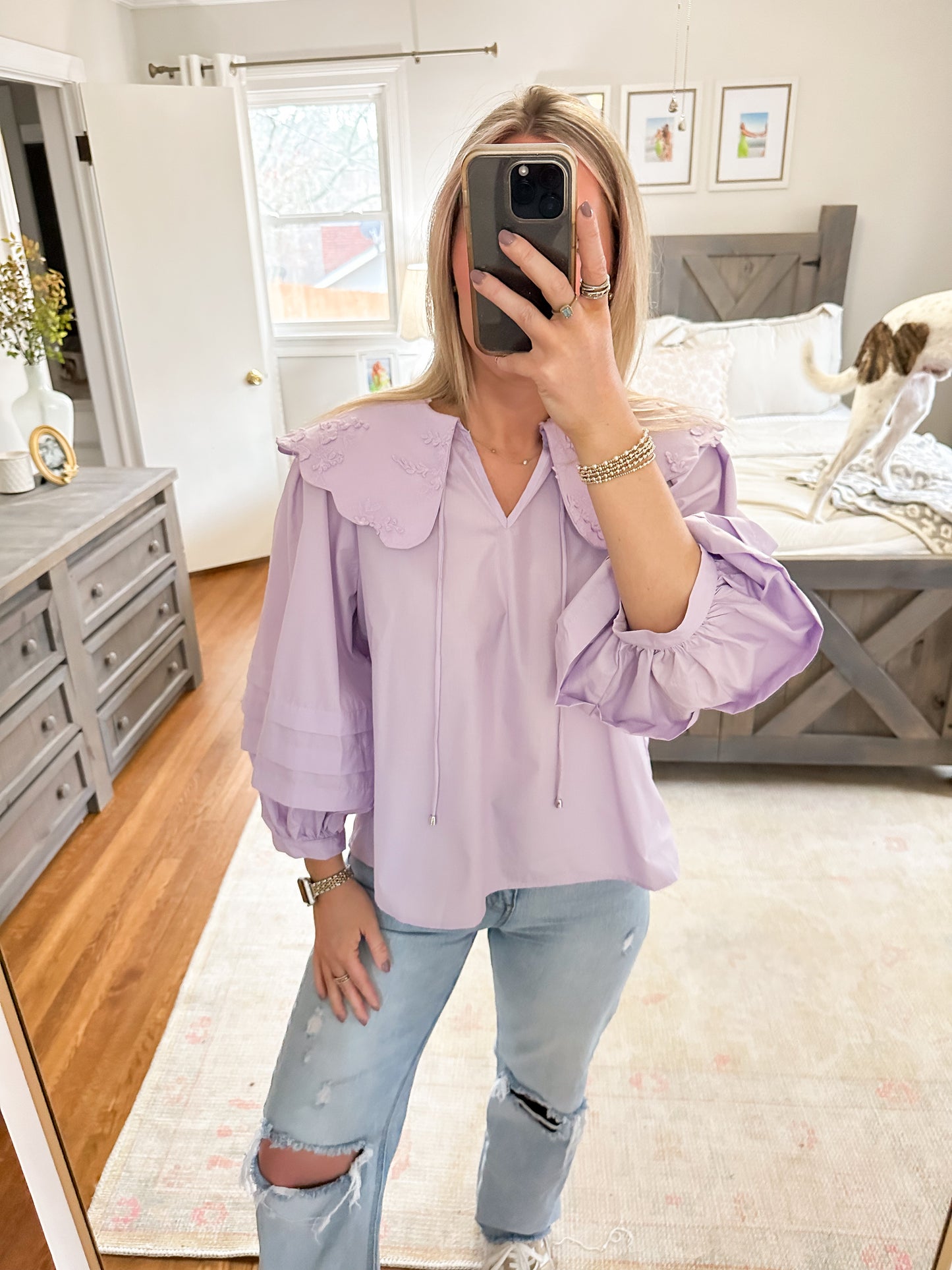 Lilly Top- Lavender