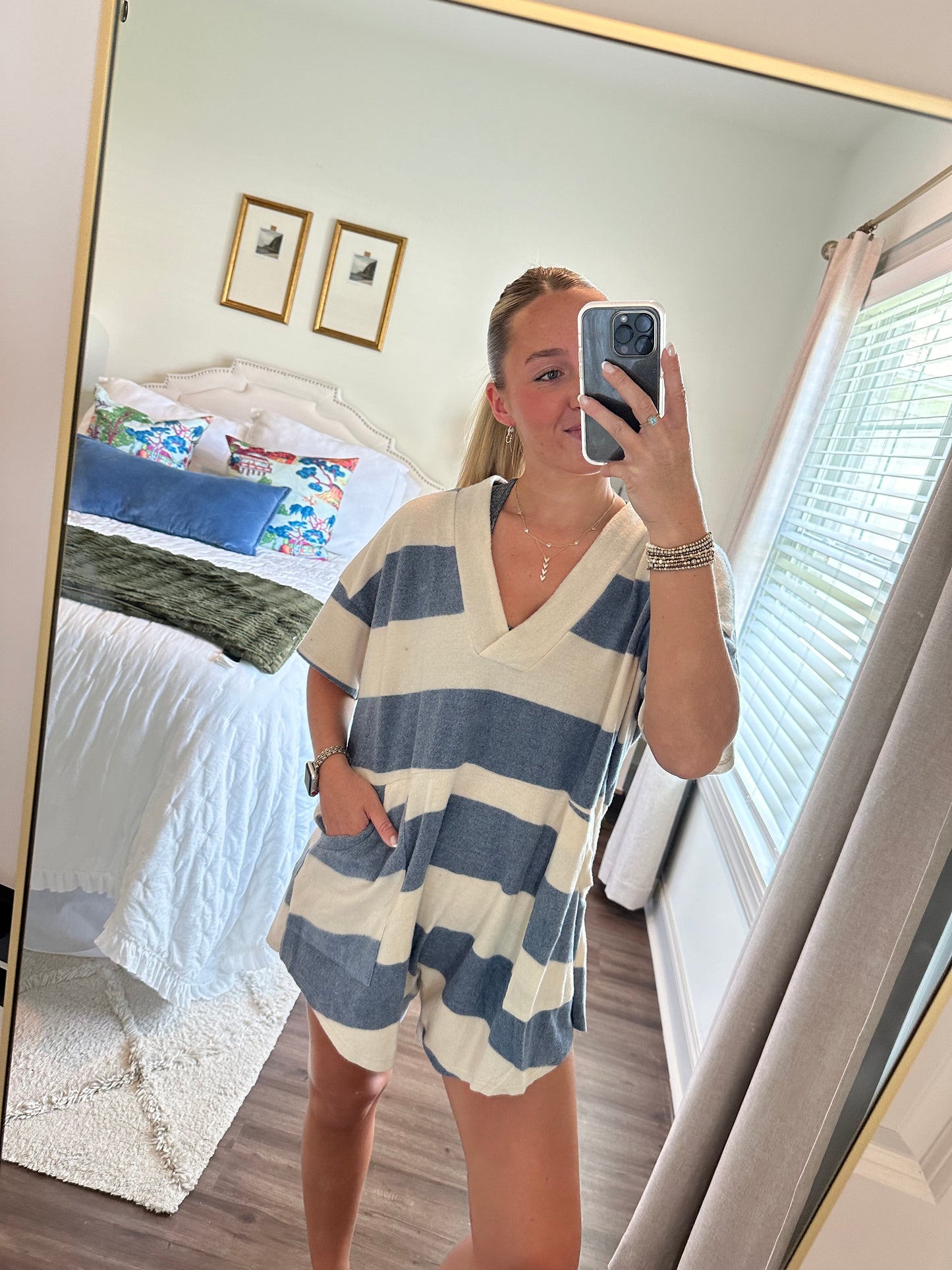 Hanna Stripe Romper