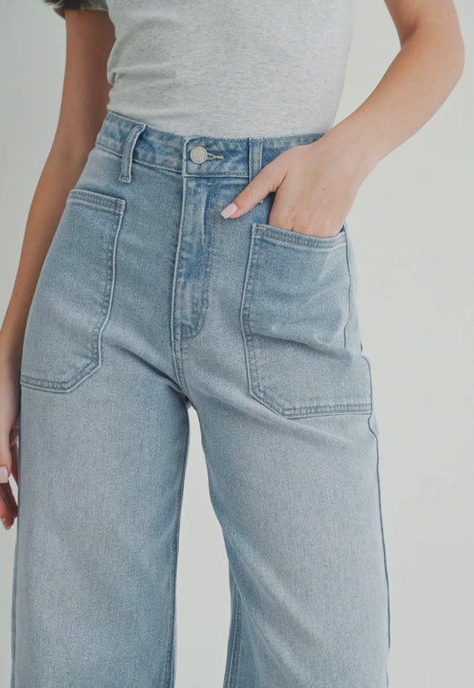 Eve Utility Jean- Light Wash