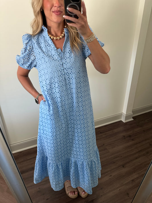Emmerson Maxi Dress- Blue