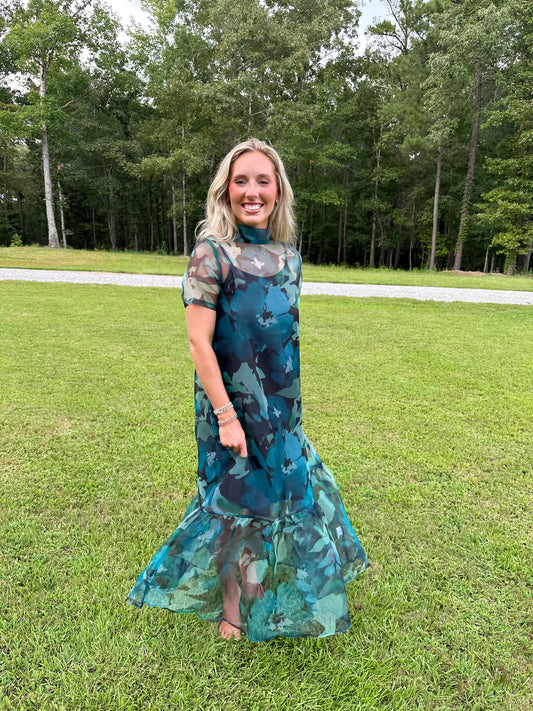 The Simone Dress- Green