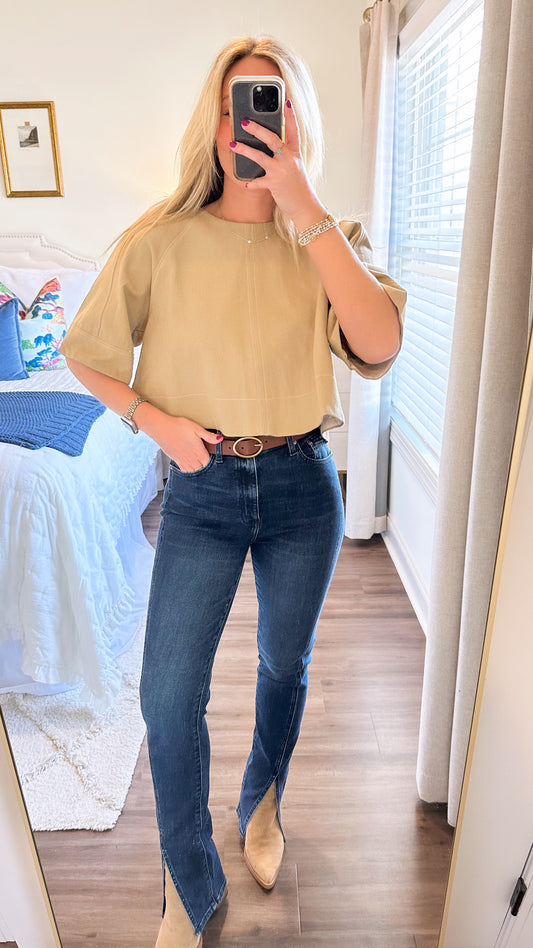 Amelia Top- Latte
