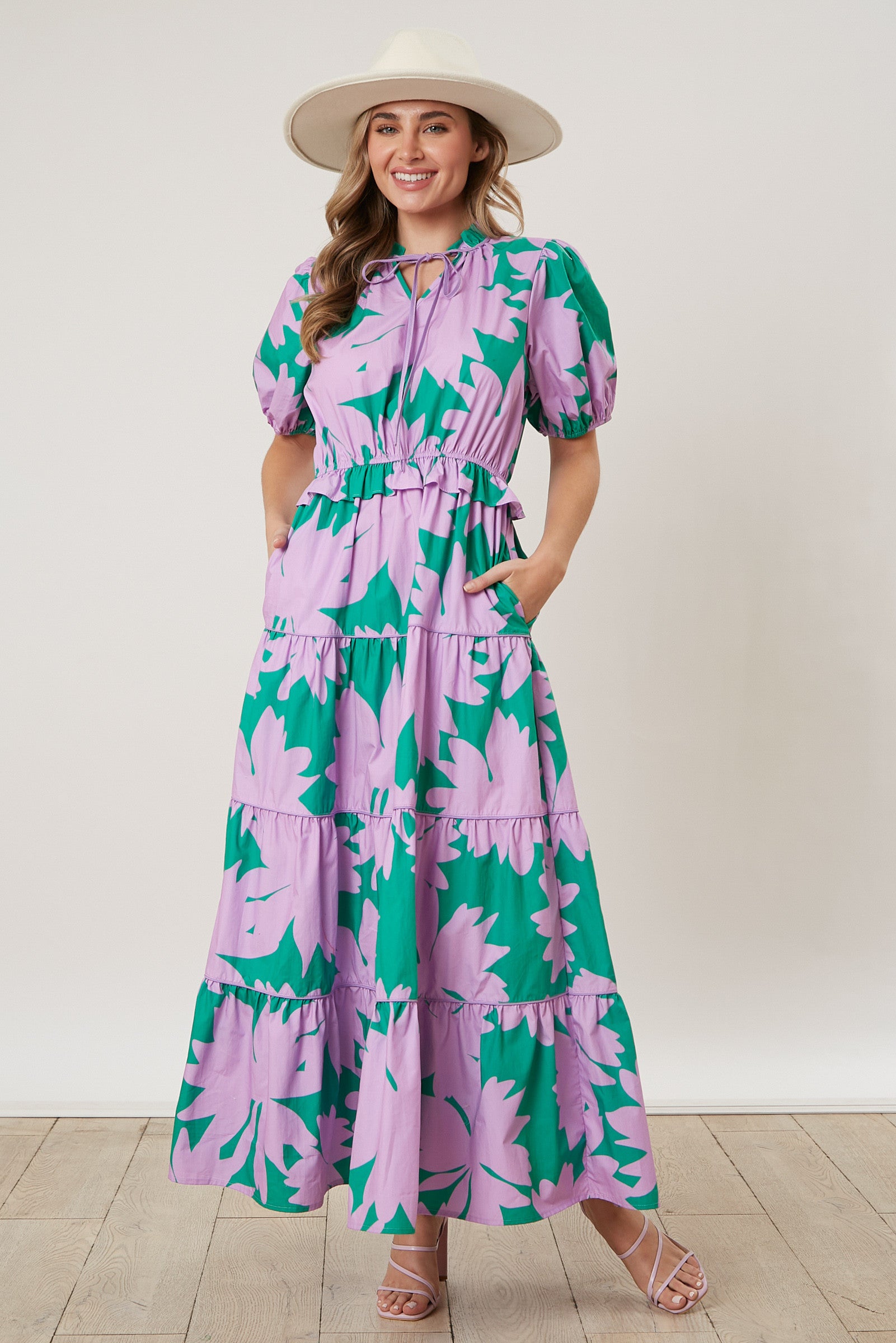 Taylor Maxi- Green/Purple Taylor Maxi- Green/Purple