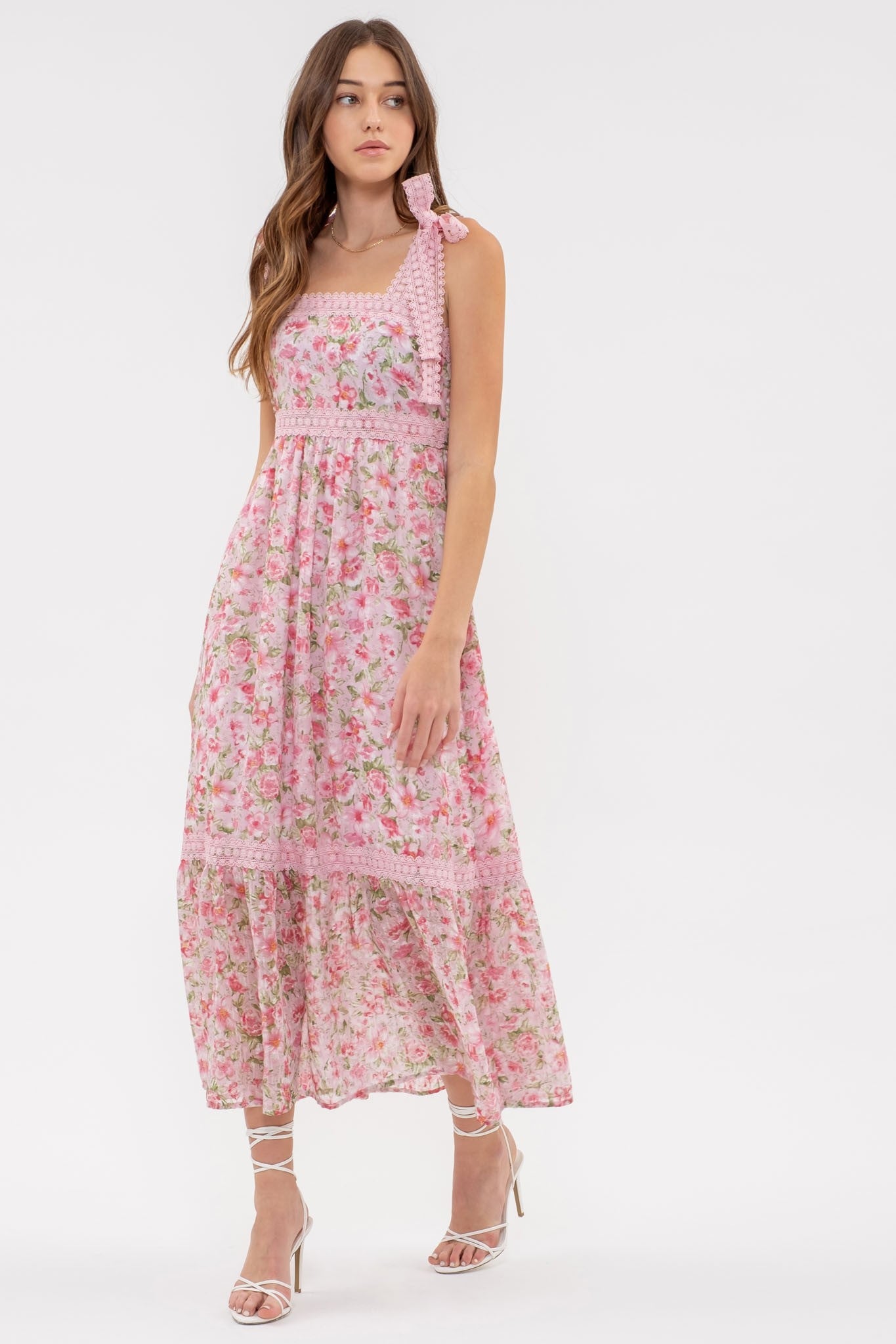 Avery Dress- Pink Floral