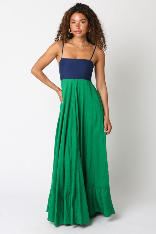 Hailey Maxi- Green/Blue