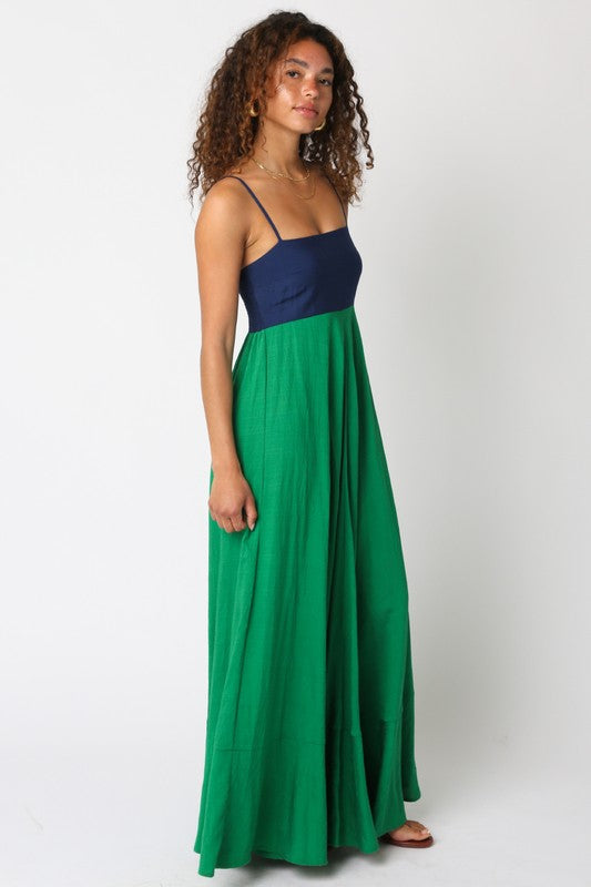 Hailey Maxi- Green/Blue