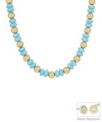 Mandi Necklace- Light Blue