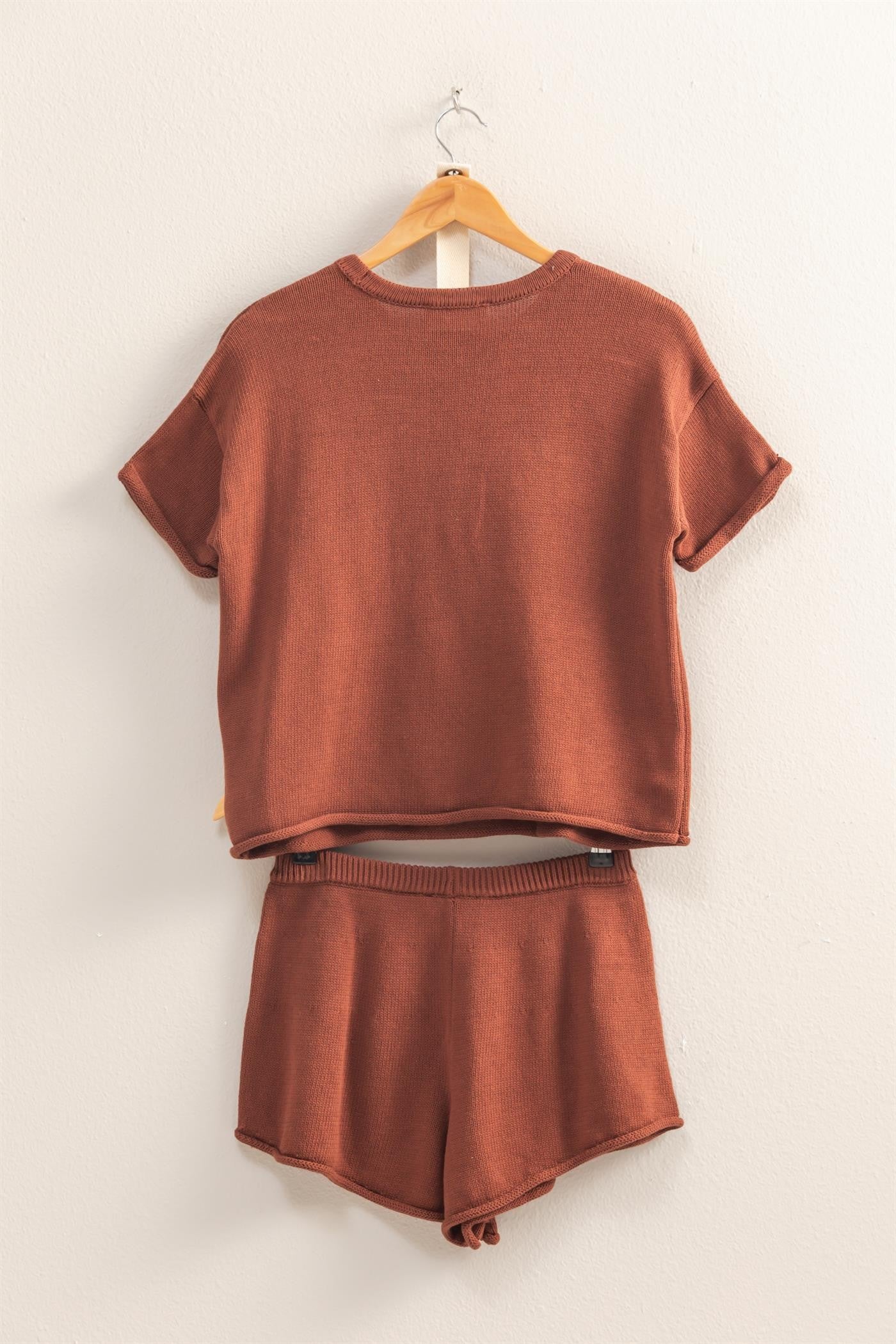 Lara Knit Set- Chestnut