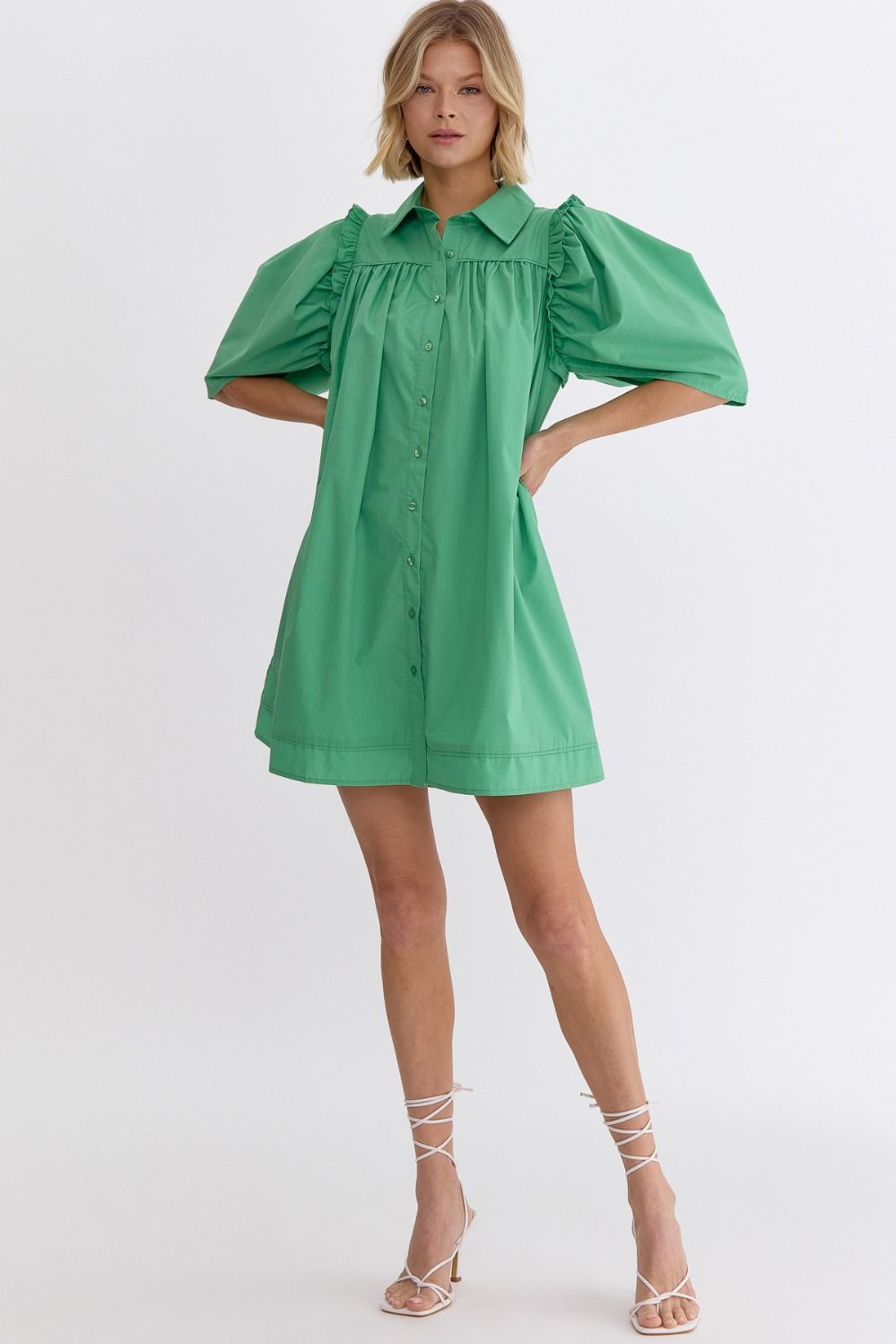 Kesley Dress- Green 128 Kesley Dress- Green 128