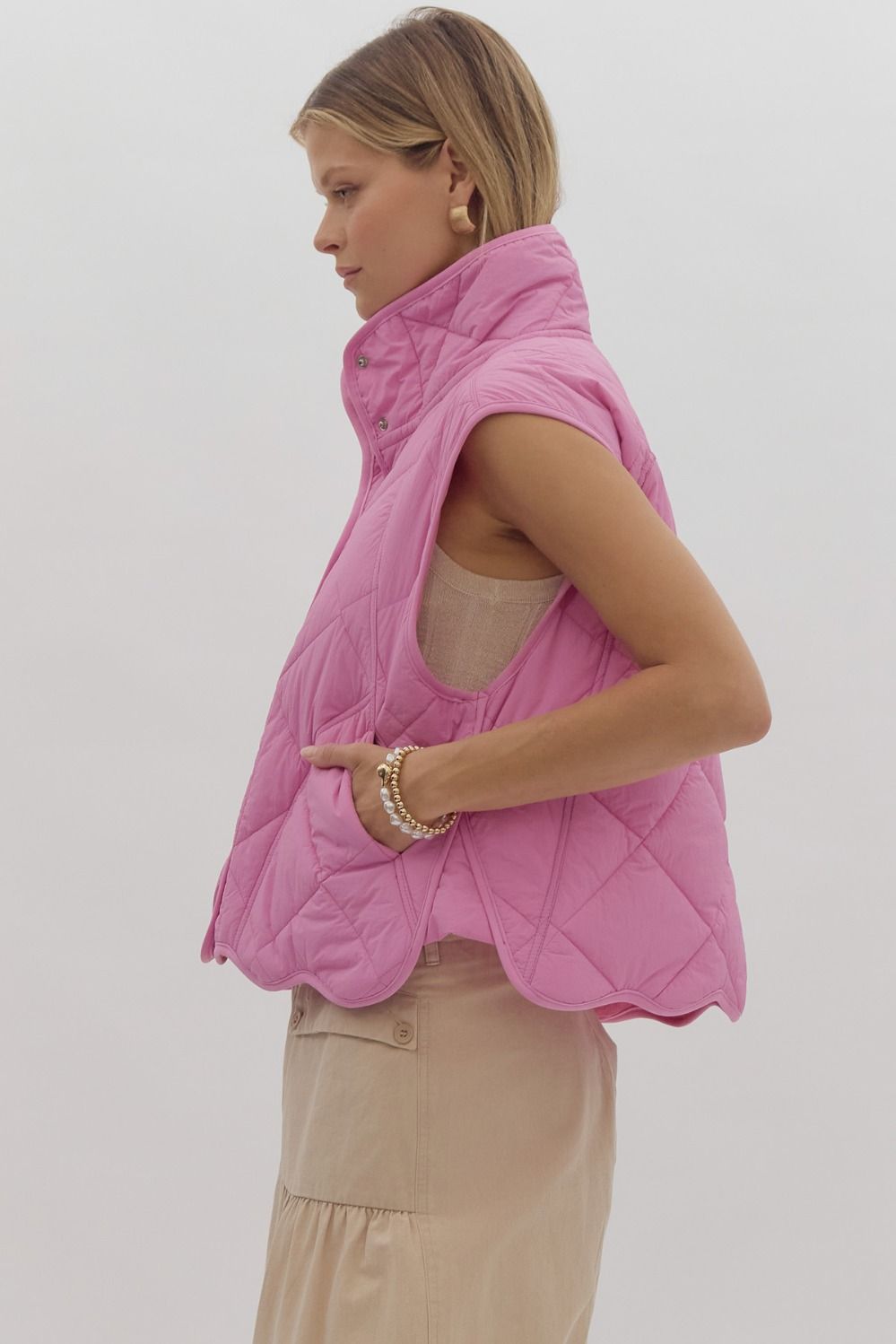 Piper Vest- Pink