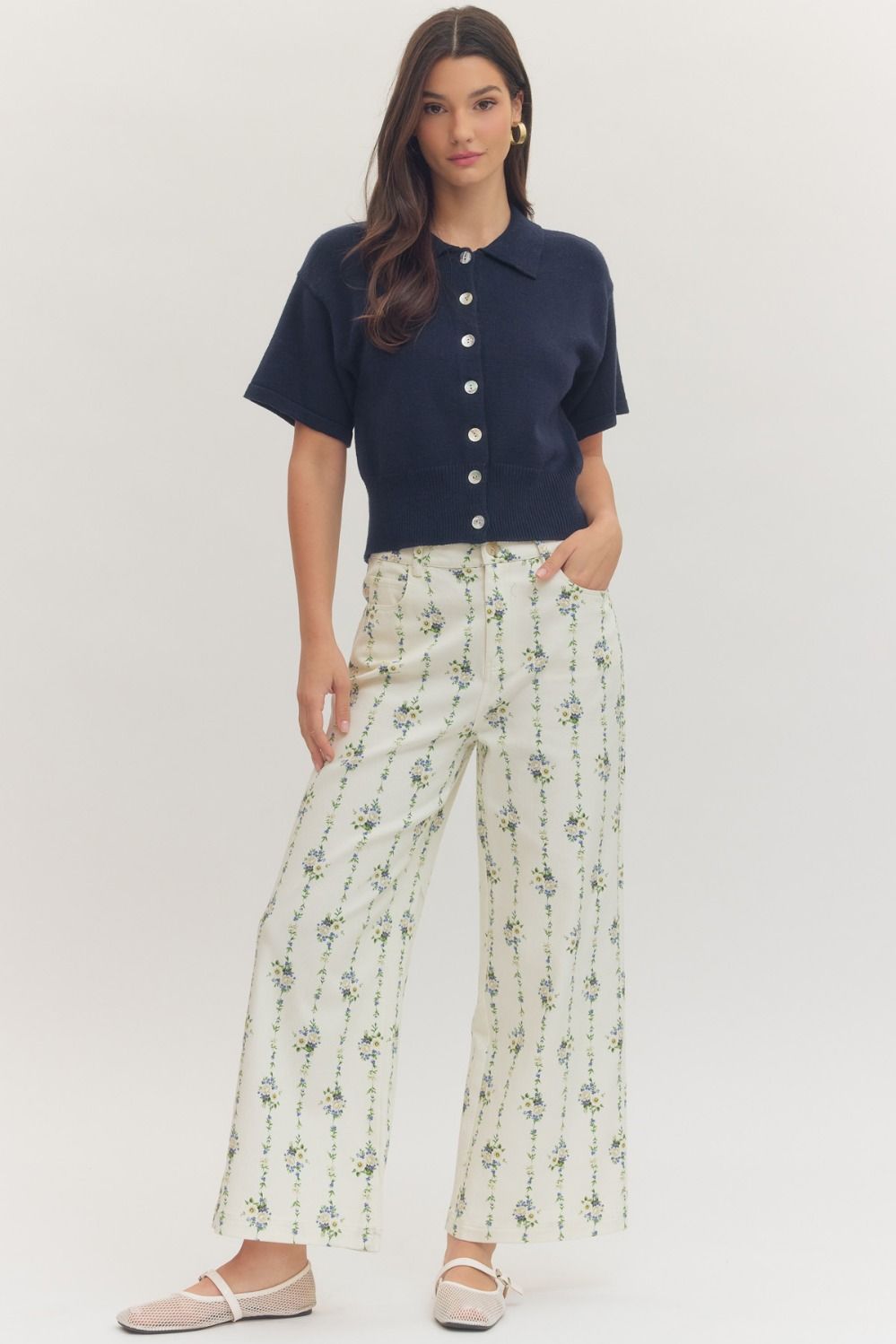 The Aspen Top- Navy