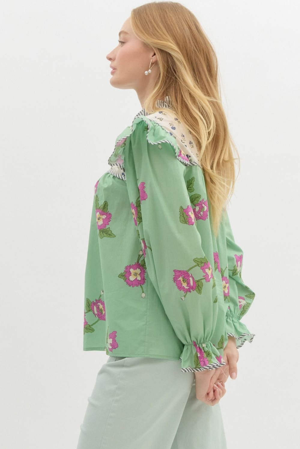 Jess Top- Apple Green