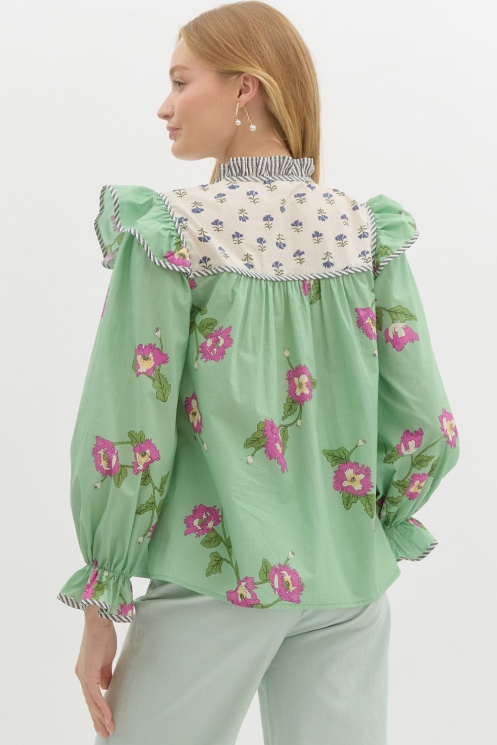 Jess Top- Apple Green