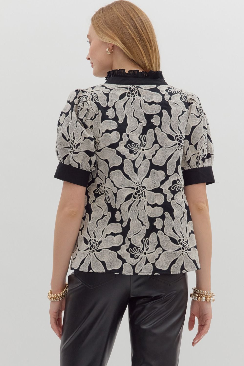 Edie Top- Black/White
