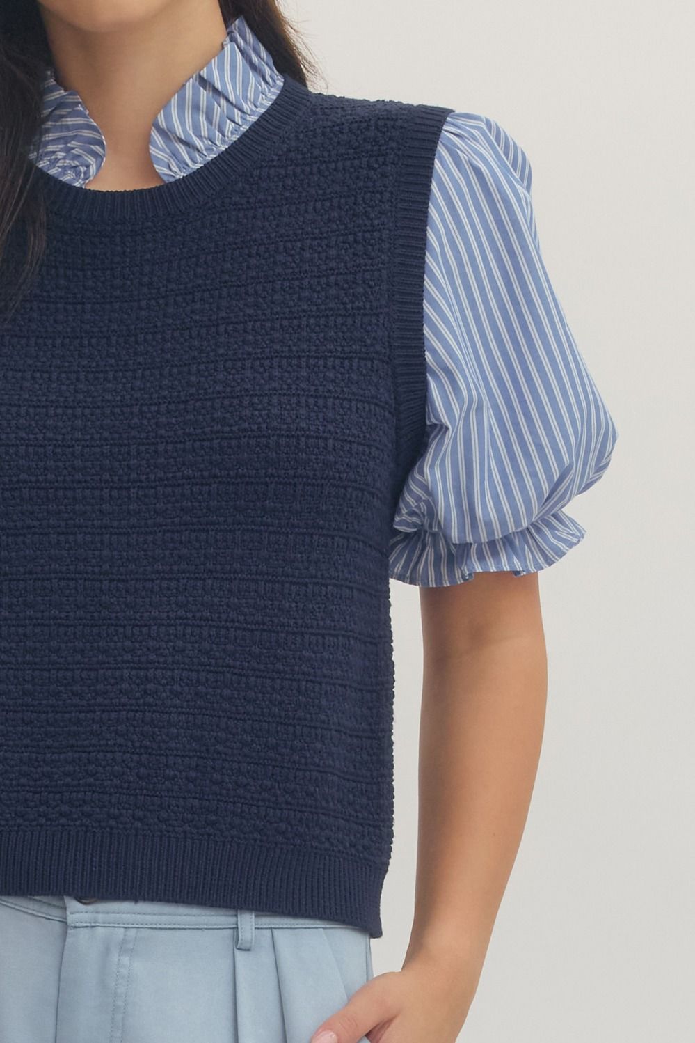Saylor Top- Navy