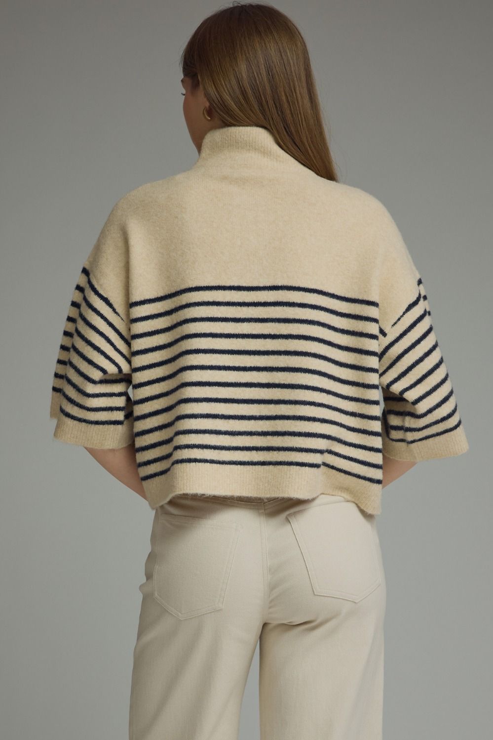The Lainey Knit Sweater- Ecru