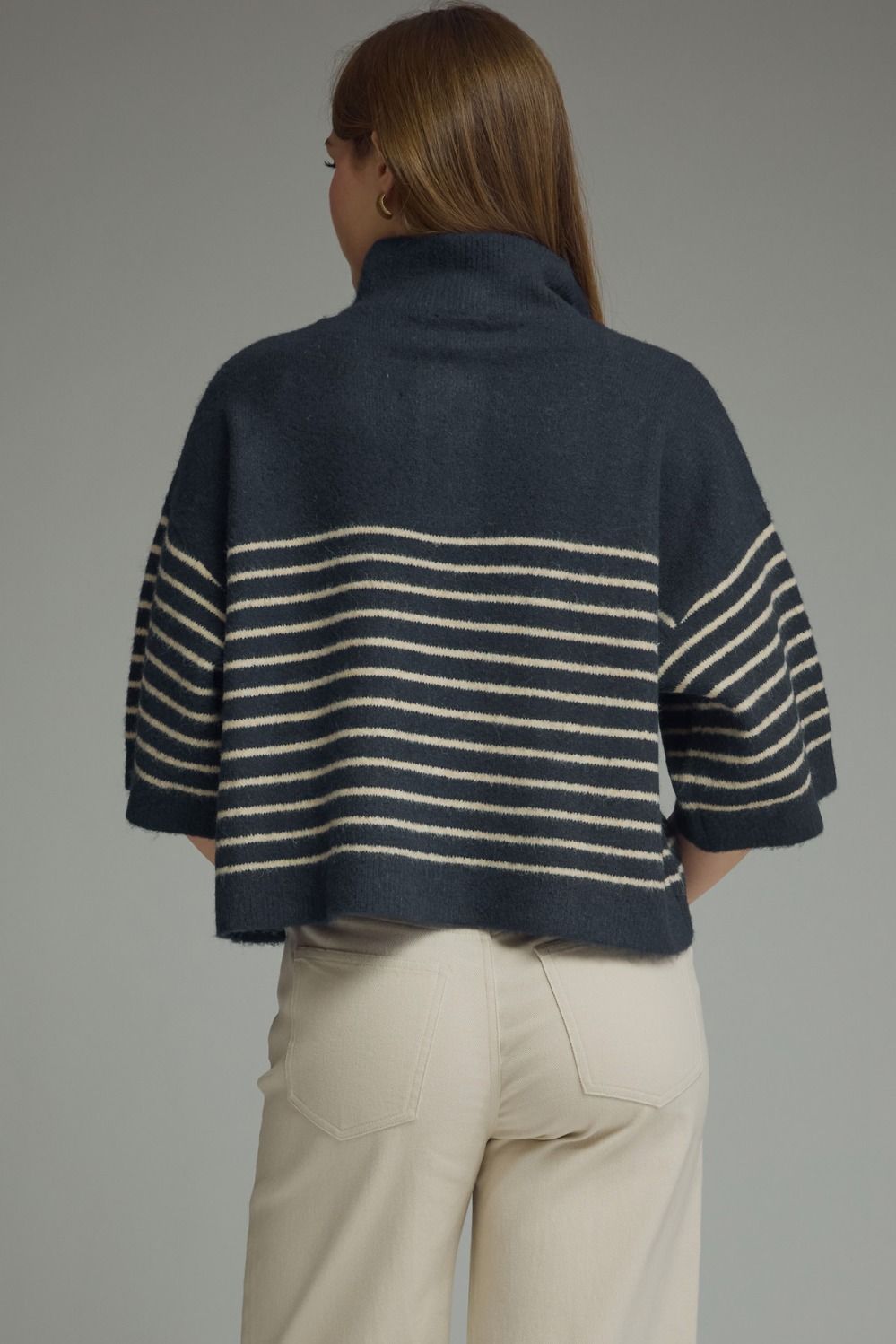 The Lainey Knit Sweater- Navy