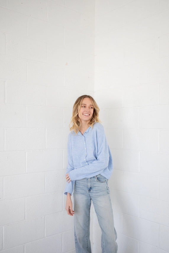 Piper Cardigan- Light Blue