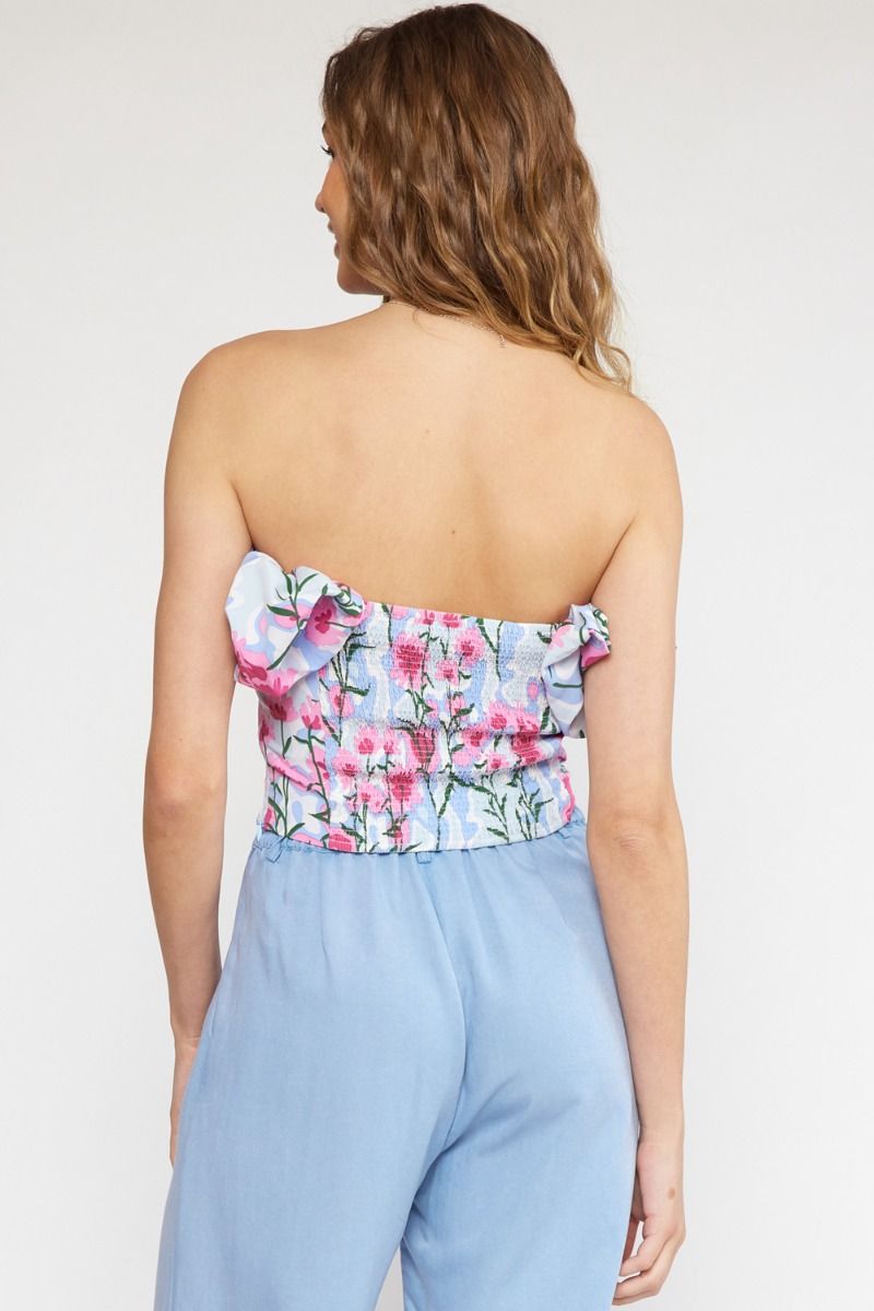 Ellie Top- Pink/Blue