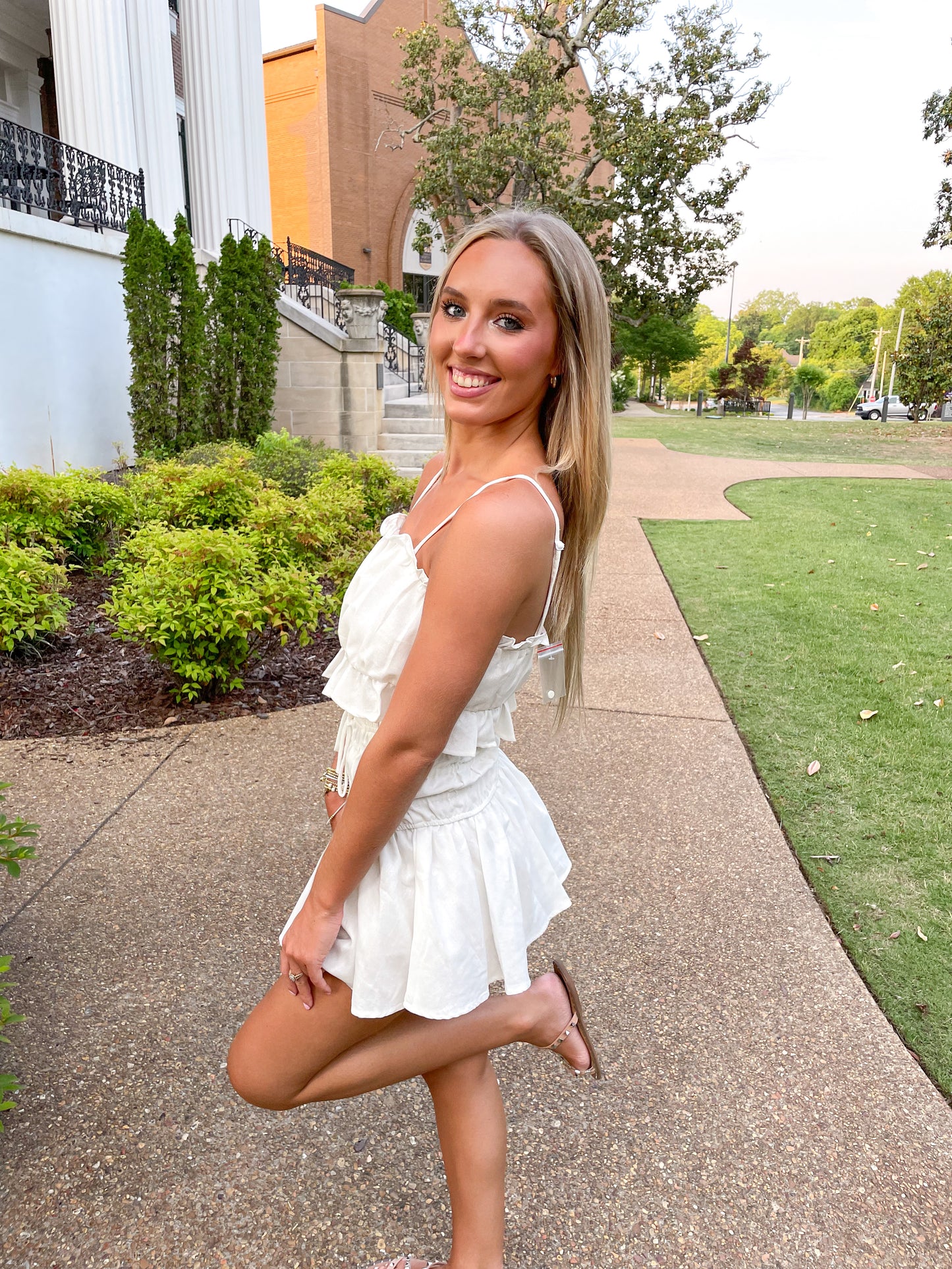 Cami & Skort Set- White