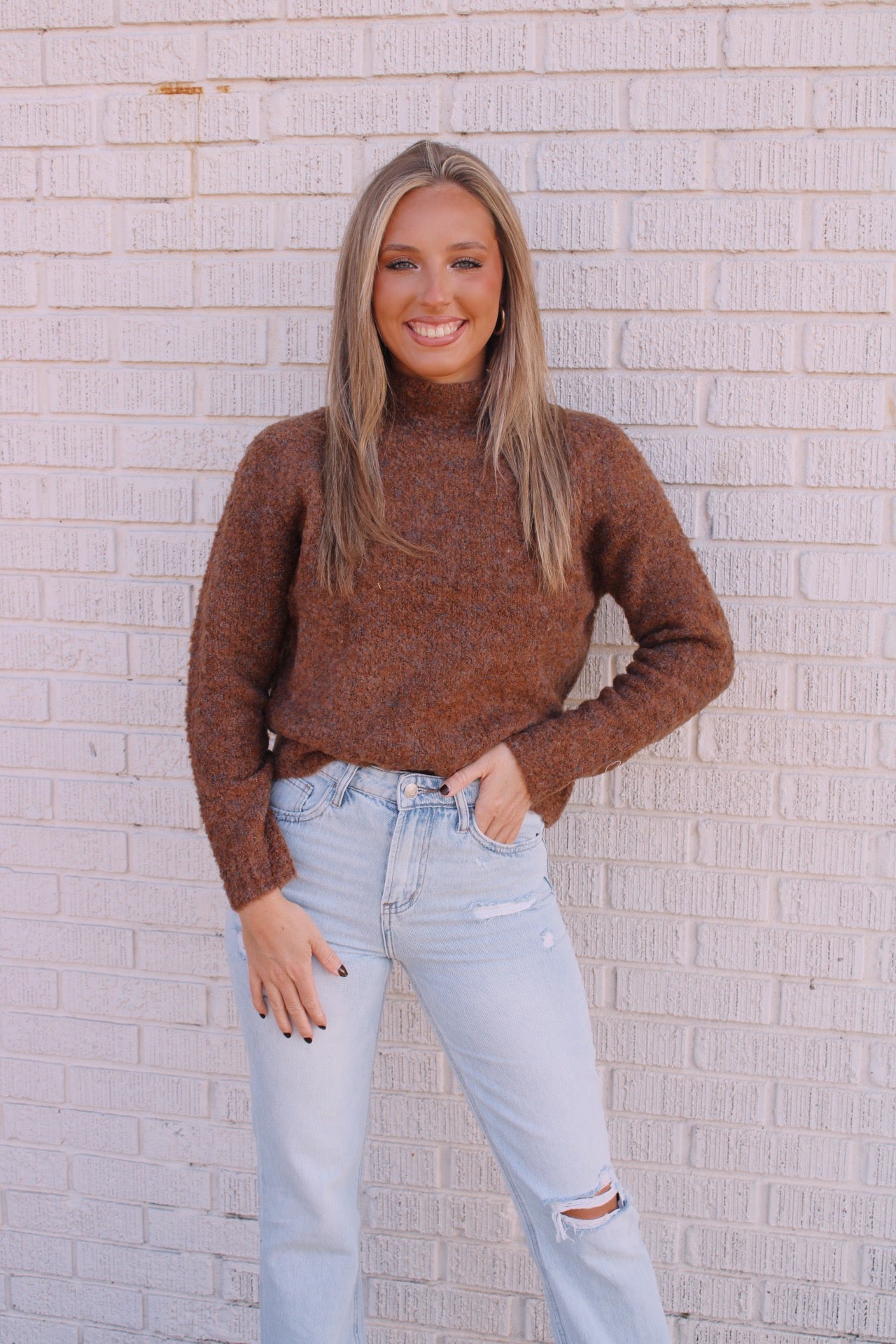 Bailey Sweater- Brown