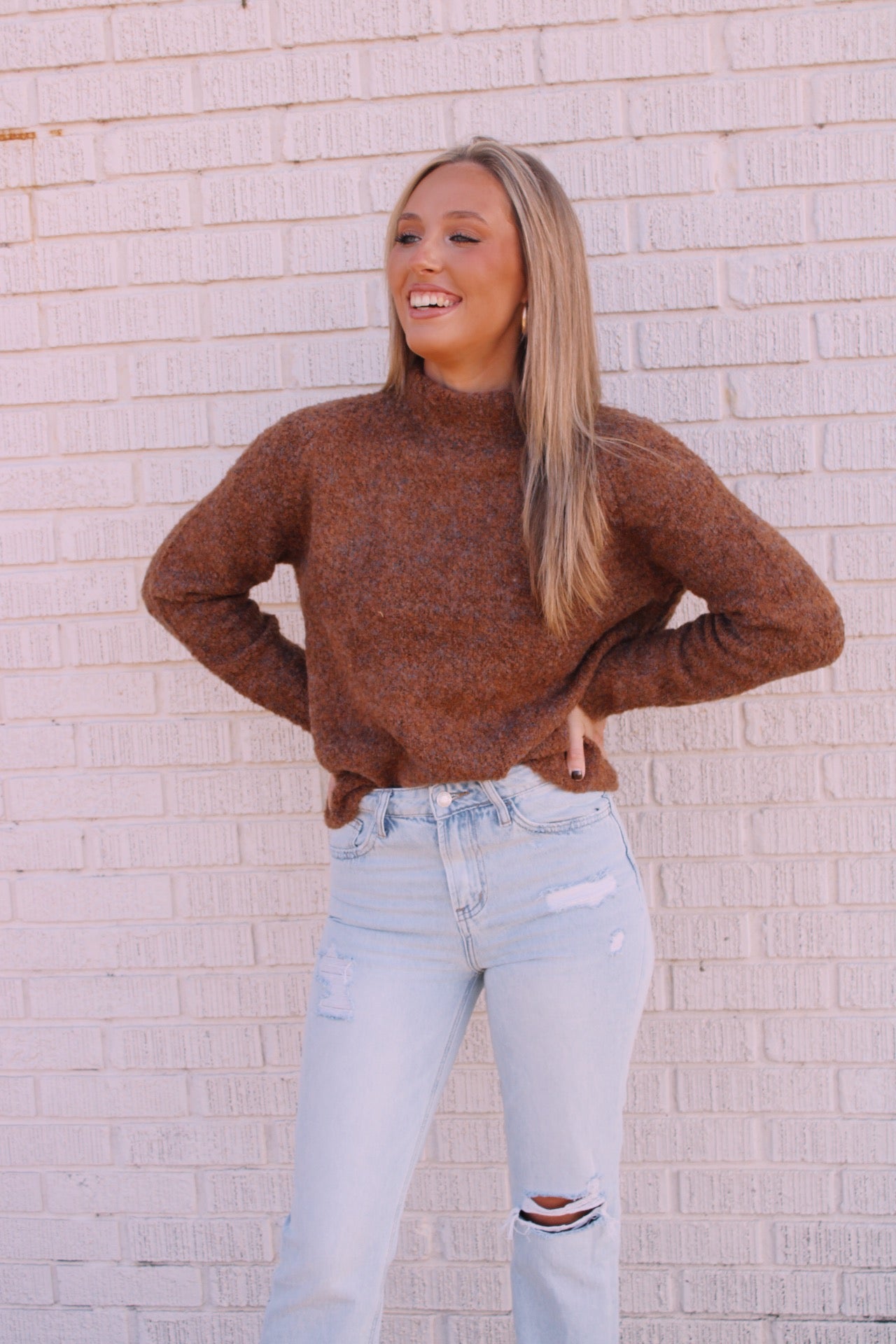 Bailey Sweater- Brown