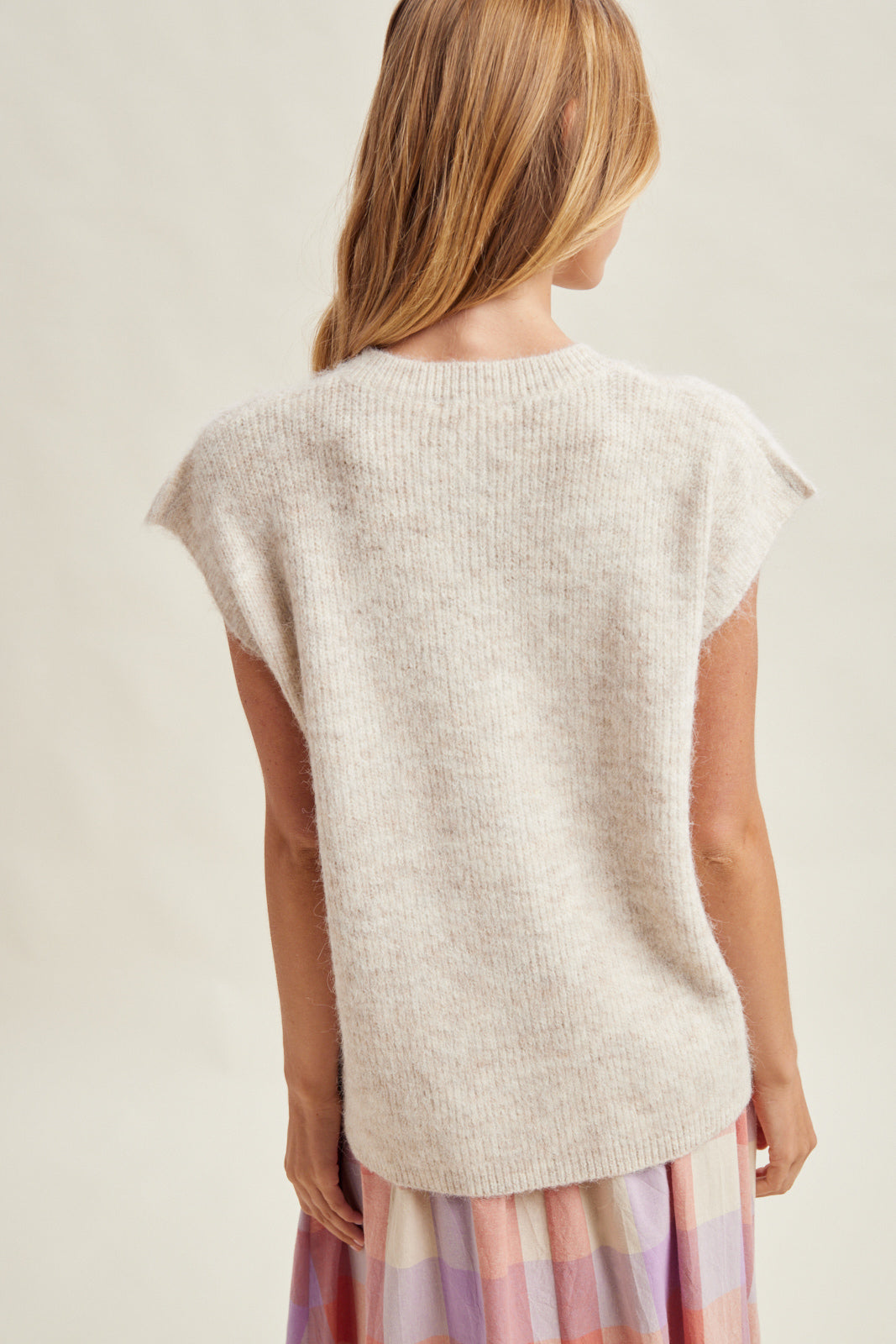 Liza Sweater Vest- Oatmeal