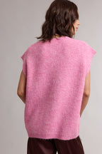 Liza Sweater Vest- Hibiscus