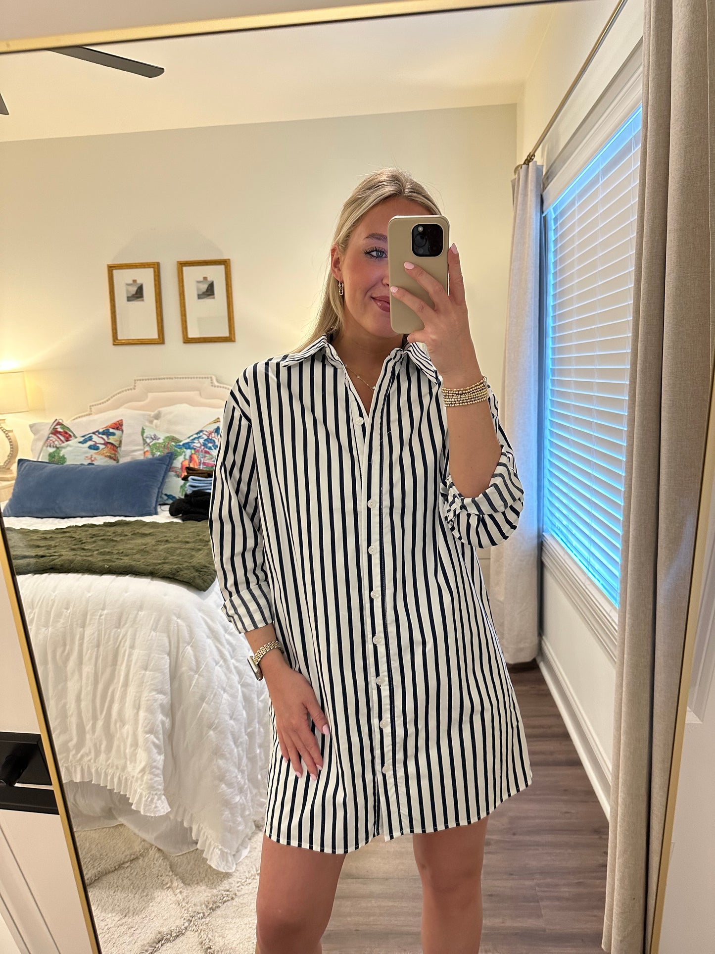 Navy Stripe Dress