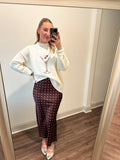 Cherry Martini Sweater- Cream