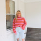 Mia Sweater- Pink/Orange