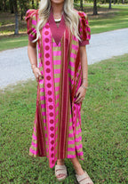 Seraphina Midi Dress- Plum
