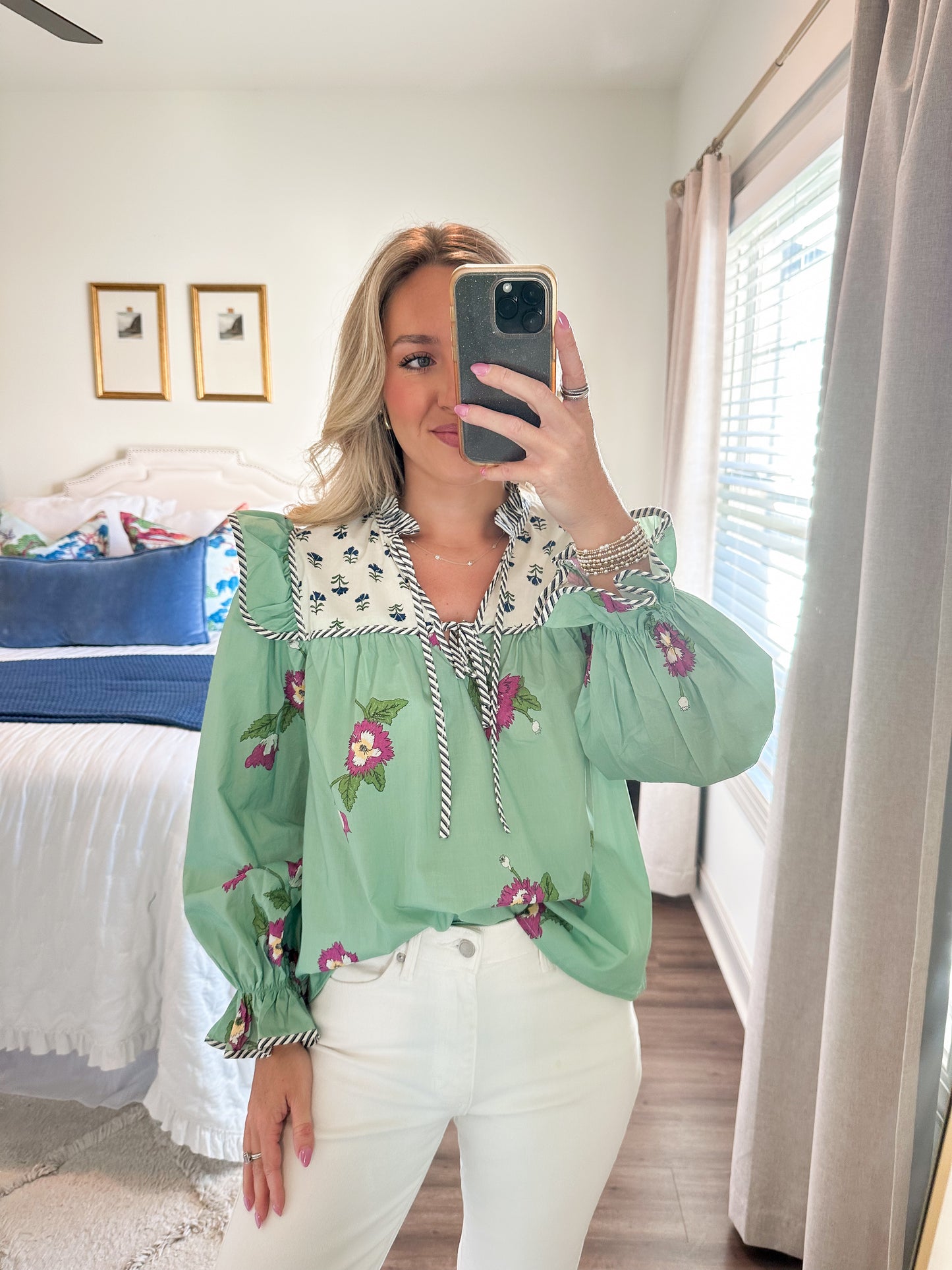 Jess Top- Apple Green