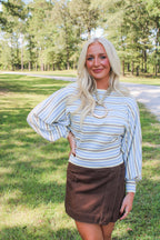 Shaylie Boatneck Top- Yellow