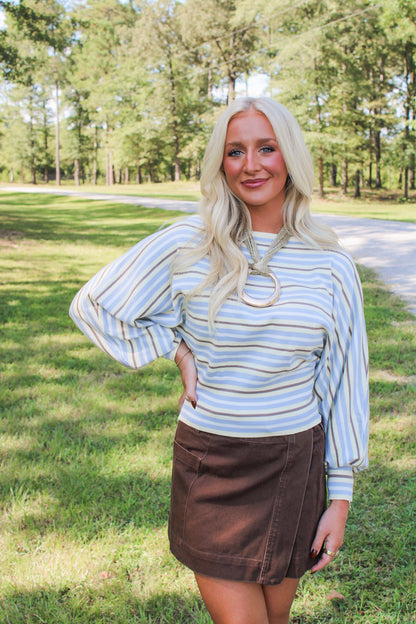 Shaylie Boatneck Top- Yellow