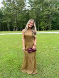 Alessandra Maxi Dress- Olive