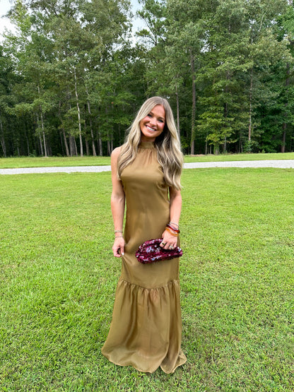 Alessandra Maxi Dress- Olive