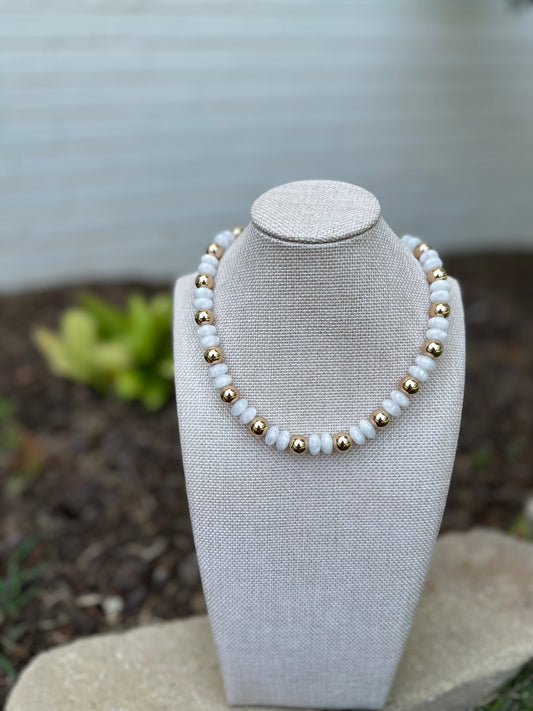 Mandi Necklace- White