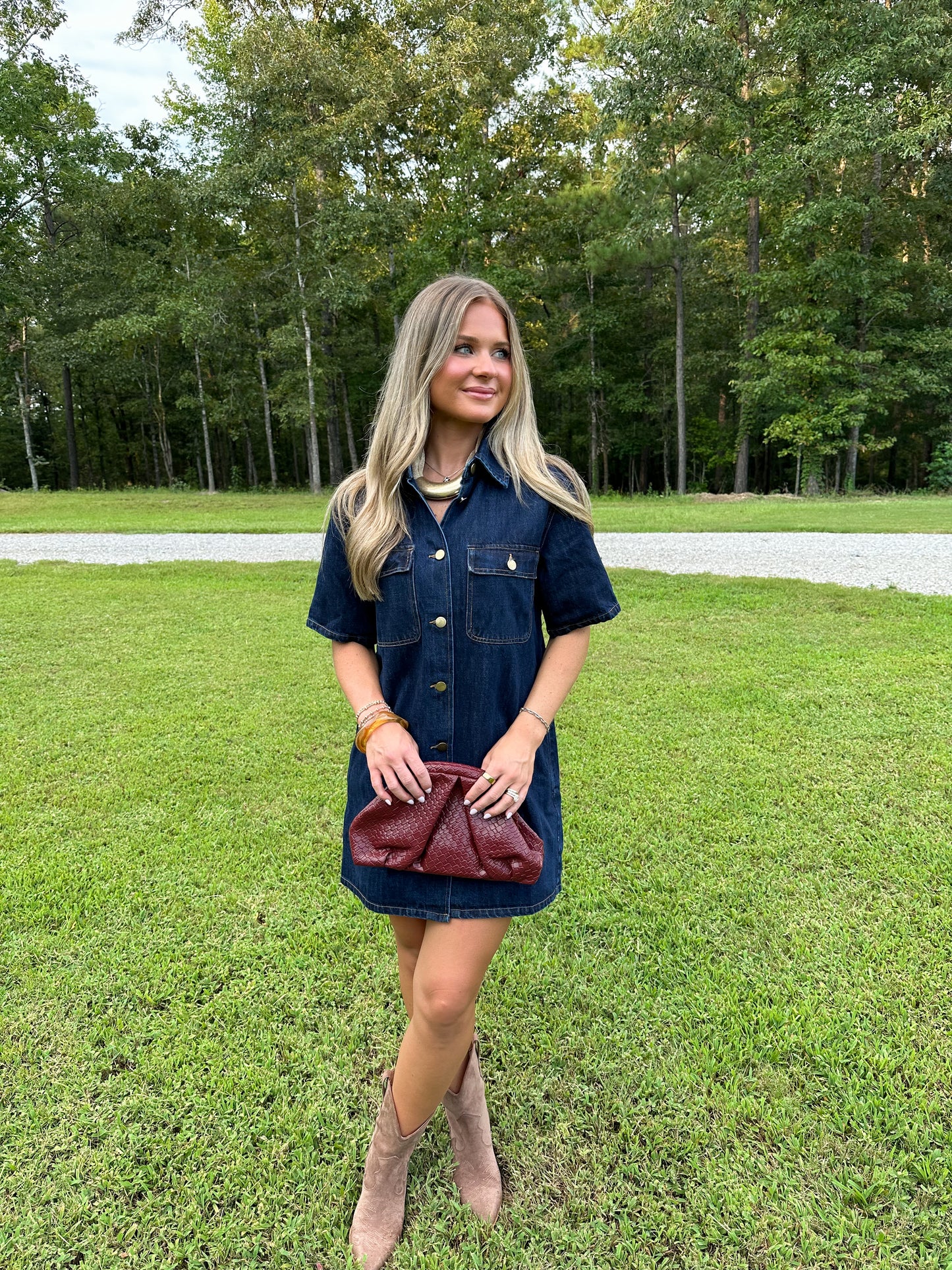 Sloane Dark Denim Mini Dress