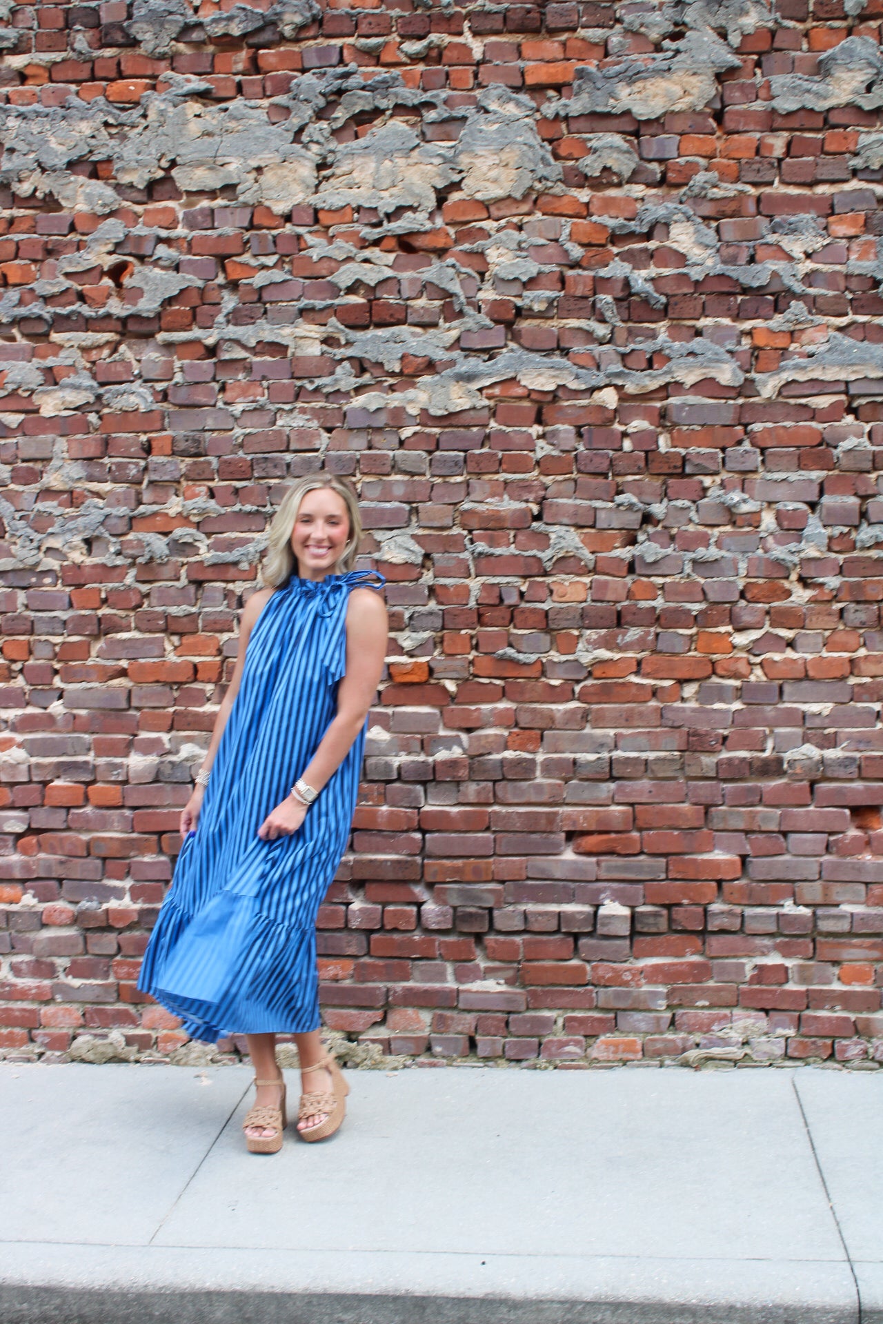 Seaside Escape Midi- Navy
