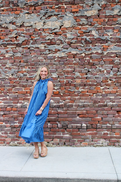 Seaside Escape Midi- Navy