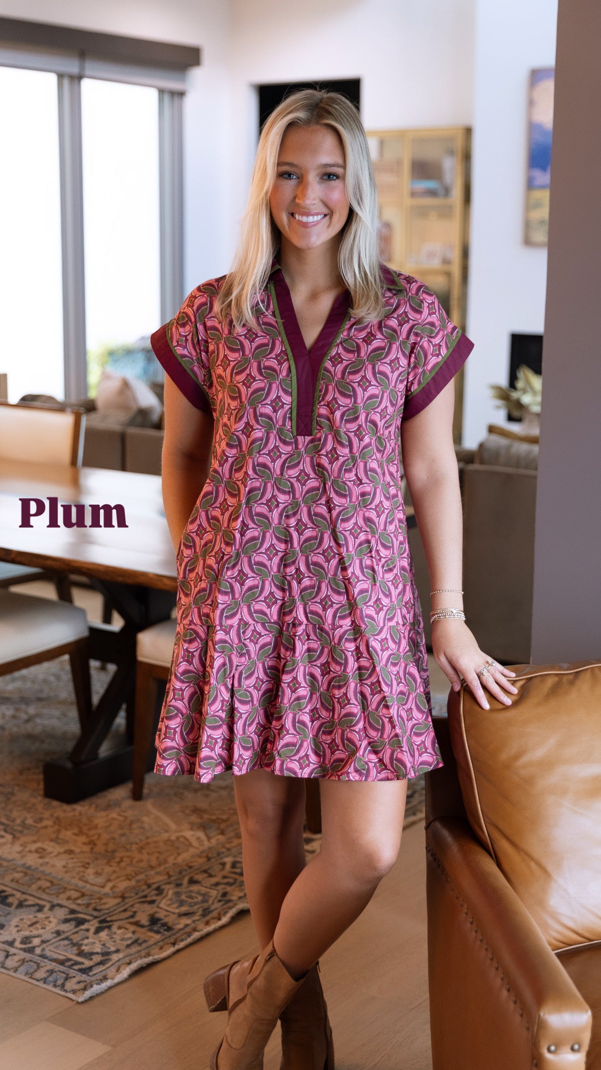 Sena Dress- Wine