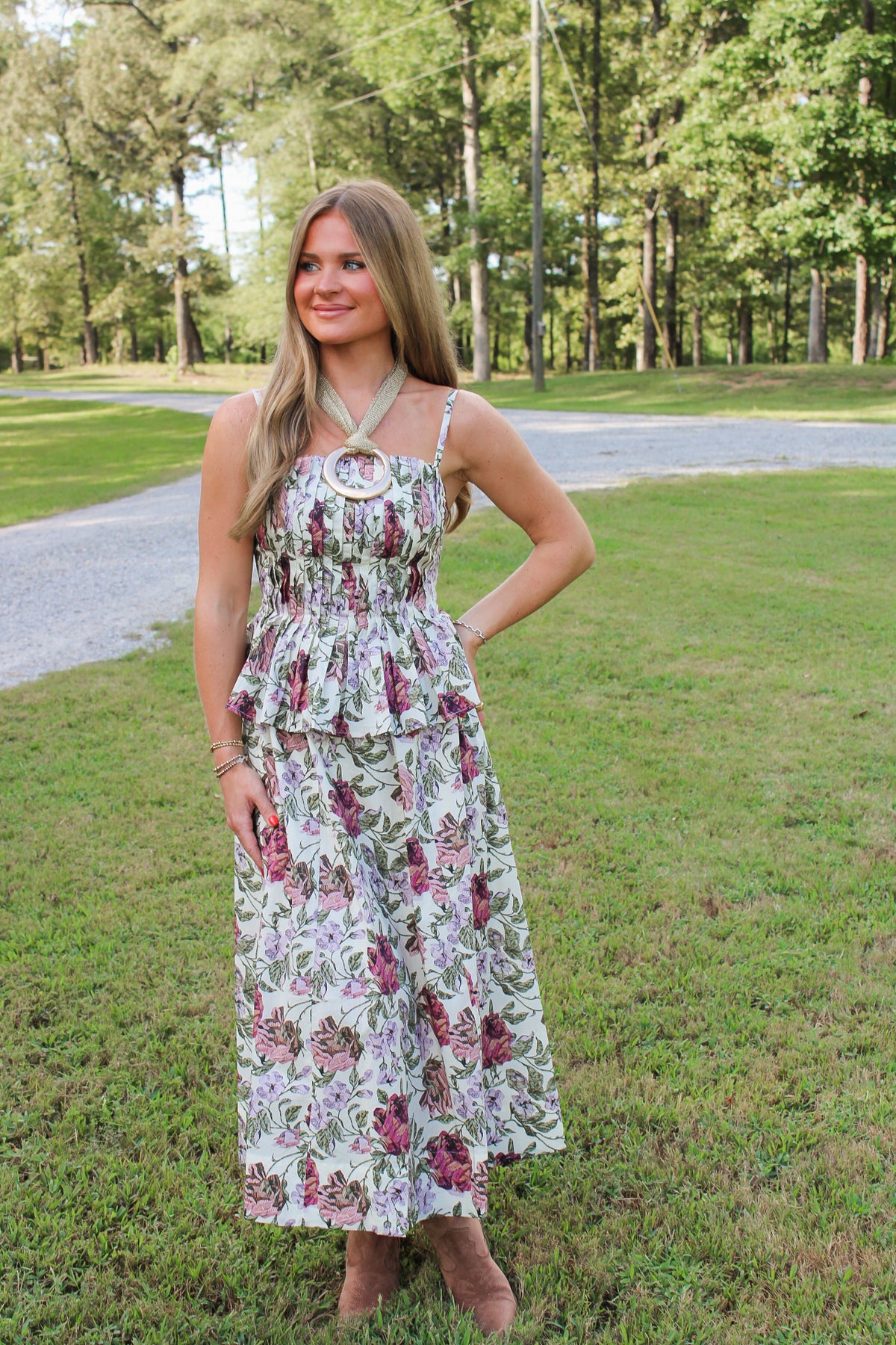 Kensington Midi Dress- Ecru