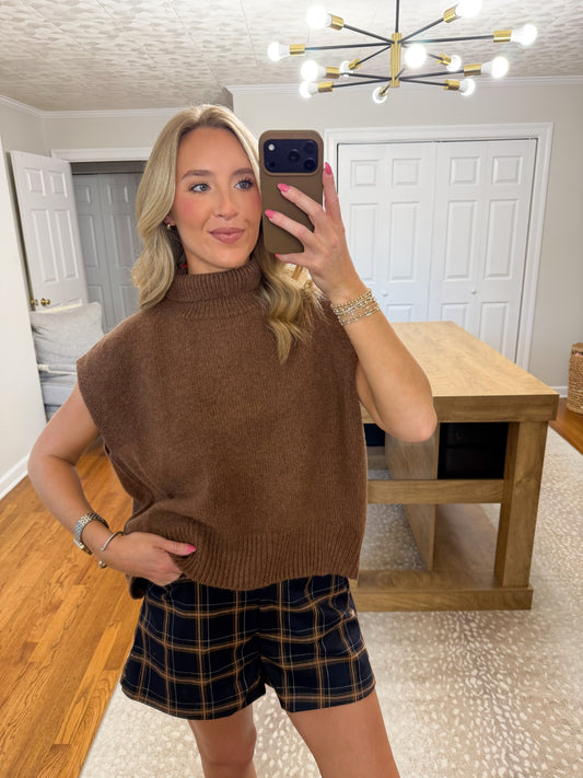 The Georgia Sweater- Brown
