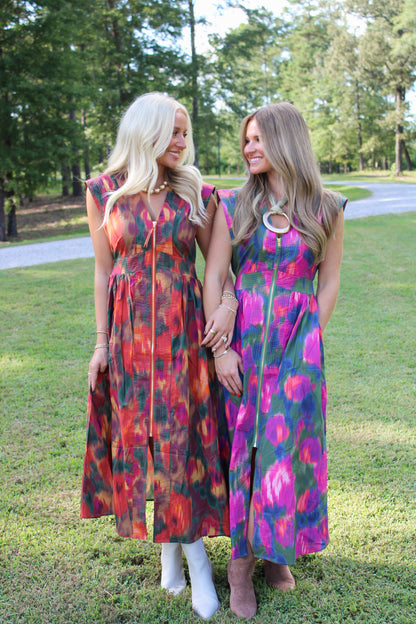 The Genevieve Dress- Rust