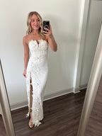 The Belleview Garden Dress- White