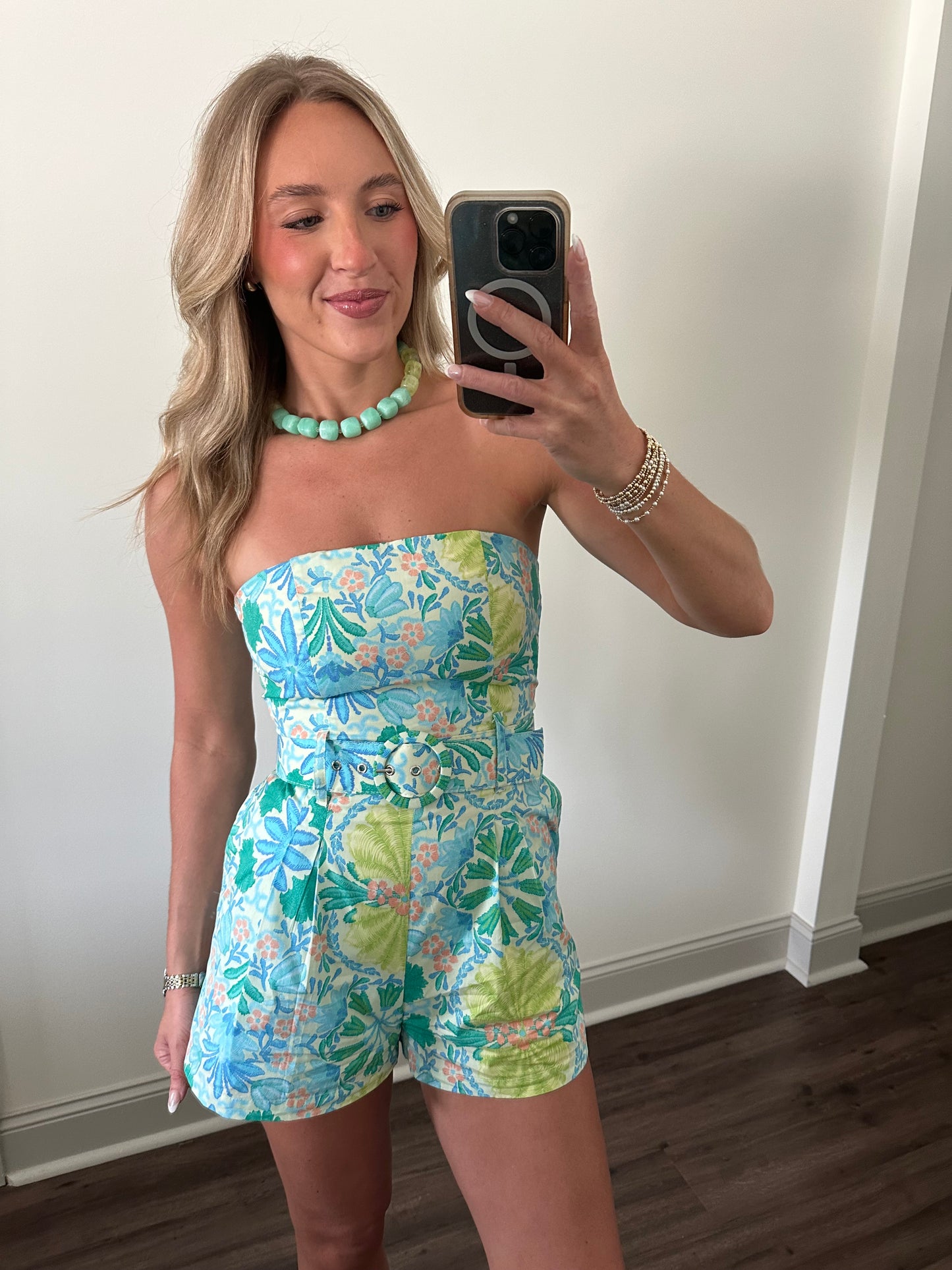 Lime Multi Romper