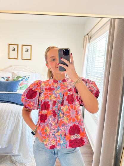 Freesia Top- Multi