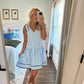 Aidan Stripe Dress- Blue